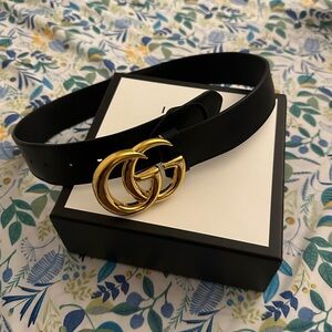 Gucci Black Double G Belt